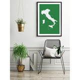Italia Map Green
