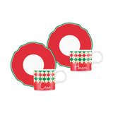 Bialetti Italia Espresso Cups and Saucers - Set of 2