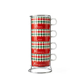 Bialetti Italia Stackable Cappuccino Cups - Set of 4