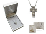 COMMUNION STERLING SILVER NECKLACE AND MEDAL - CROSS
