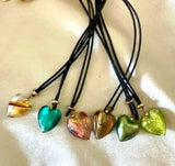 Murano Glass Heart Necklace