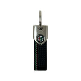 ALFA ROMEO  KEY RING CARBON NERO TRICOLORE