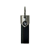 ALFA ROMEO BLACK SILVER KEY RING CARBON NERO TRICOLORE