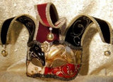 Red Jesters Masquerade Mask – Italian Made