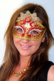 Red Marie Antoinette Masquerade Mask – Italian Made