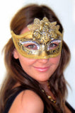 Silver Gold Venetian Masquerade Mask – Italian Made