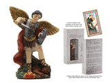 ST MICHEAL BOXED STATUES SIZE: 87MM WITH PRAYER CARDS