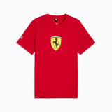 Ferrari Colored Shield Tee Rosso Corsa