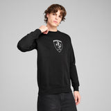 Ferrari Race Big Shield Men's Crew Jumper - Black