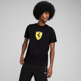 Ferrari Race Coloured Big Shield Men's Tee - Black