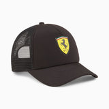 FERRARI RACE TRUCKER CAP - BLACK