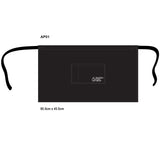 SPUNTINO GROUP - AP01 SHORT WAISTAPRON - black