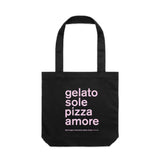 MPIF TOTE BAG - GELATO SOLE PIZZA AMORE