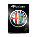 Alfa Romeo Anni 80 Adesivi Chrome Logo 75mm