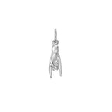 Fortuna Sterling Silver Mano Cornuta “horned hand” Pendant - Silver