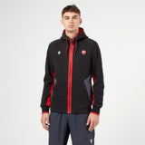 DUCATI x MACRON FULL ZIP HOODIE BLACK