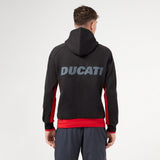 DUCATI x MACRON FULL ZIP HOODIE BLACK