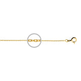 Aurora Sterling Silver Gold Plated Fine 0.5MM Trace Chain - Gold