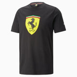 FERRARI MENS BIG SHIELD TEE BLACK