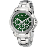 Maserati Watch - SUCCESSO Silver / Green