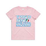 Ti Voglio Bene Nonna & Nonno Pink Kids Tee