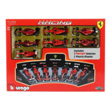 Bburago F1 1:43 Gift Set Scuderia Ferrari - 7 piece Collection & Display Stand