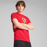 Ferrari Race Coloured Big Shield Men's Tee - Red