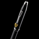 Ferrari Century II Glossy Black Lacquer Fountain Pen with Stainless Steel Nib [Medium]