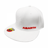 Abarth Cappello Visiera Piatta - Flat Cap White