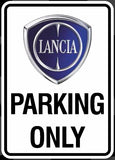 LANCIA CARTELLO PARKING ONLY