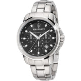 Maserati Watch - SUCCESSO 44mm CHRONOGRAPH BLACK DIAL BRACELET STAINLESS STEEL CASE