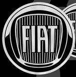 Fiat Adesivi 3D Logo 40mm - Black