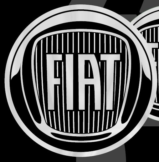 Fiat Adesivi 3D Logo 48mm - Black