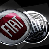 Fiat Adesivi 3D Logo 21mm 2pc - Black