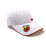 Abarth Cap Visiera Curva - White Cap