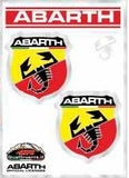 Abarth Adesivi Racing Tabs 2 SCUDETTI MEDI