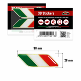 3D Sticker BANDIERA I 500 DIAGONALE DX SX