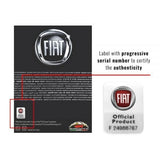 Fiat Adesivi 3D Logo 21mm 2pc - Black