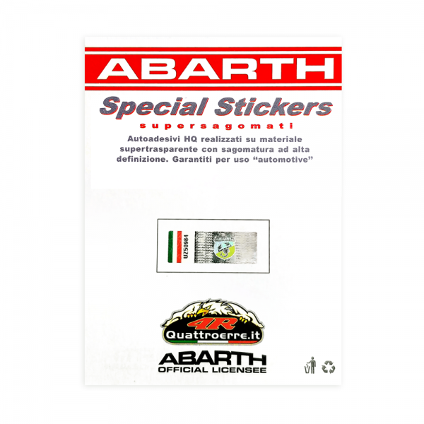 Abarth Adesivo Scorpione ARGENTO160MM