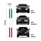 Stripes Strisce Adesive Tricolore Italia per Specchietti Alfa Romeo