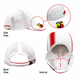 Abarth Cappello Estivo Visiera Curva - White Cap