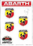 Abarth Adesivi Racing Tabs 4 SCUDETTI PICCOLI
