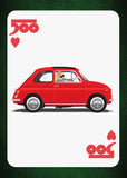 Fiat 500 Card red 1970s Print