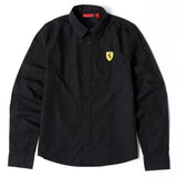 FERRARI LONG SLEEVE SHIRT BLACK