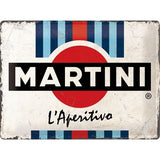 Large Sign: Martini - L'Aperitivo Racing Stripes