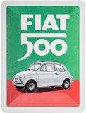 Small Sign: Fiat 500 Italian Colours