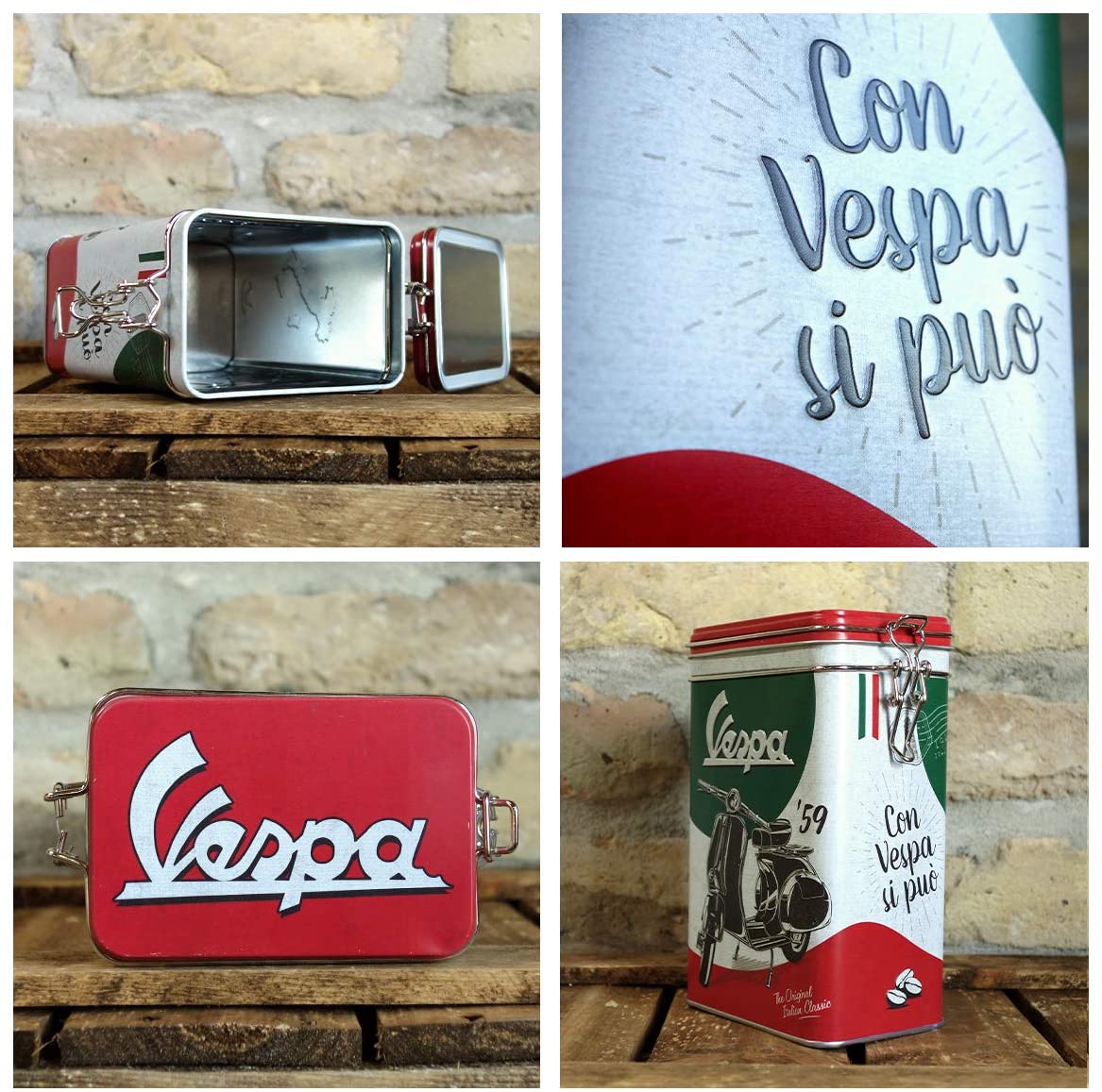 Vespa - The Italian Classic - Clip Top Tin