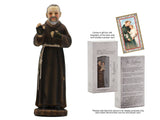 ST PADRE PIO BOXED STATUES SIZE: 87MM WITH PRAYER CARDS