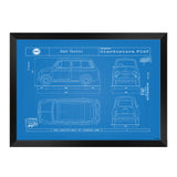 500 Blueprint Fiat Giardiniera1970s Print