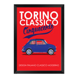 500 Torino Classic blue 2 1970s Print